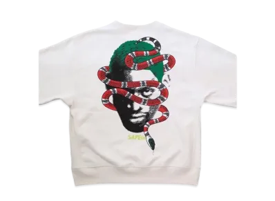 SAPEur Year of the Snake Crew Neck "White"