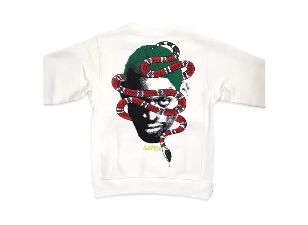 SAPEur Youth Year of the Snake Crew Neck "White"