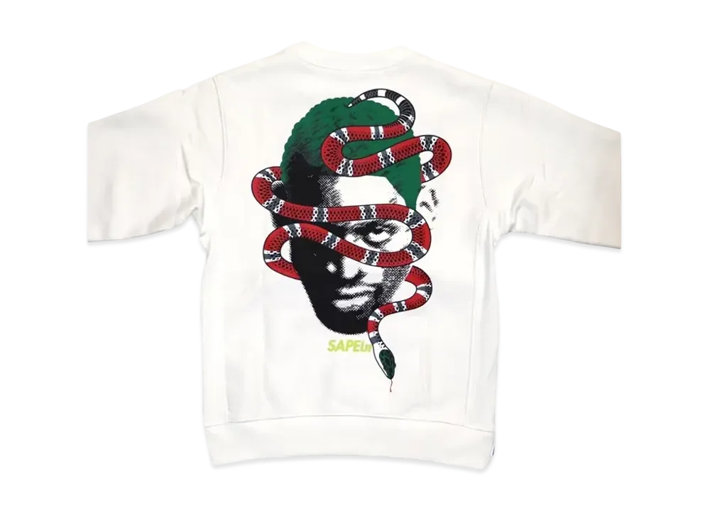 SAPEur Kid's Year of the Snake Crew Neck "White"