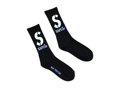 SAPEur Crew Socks S Logo "Black"