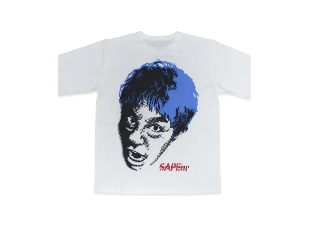 SAPEur x MASATOSHI HAMADA Blue Head Hamada LS Tee Kids "White"