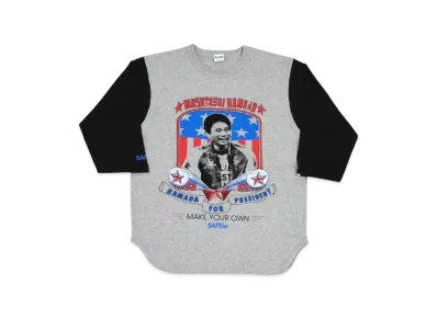 SAPEur x MASATOSHI HAMADA Hamada For Presiden 3/4 Sleeve "Grey"