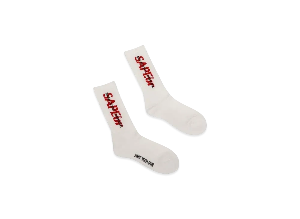 SAPEur x MASATOSHI HAMADA Collabologo Red Socks "Red"