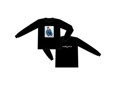 SAPEur x Masatoshi Hamada Contrail Across the Sky Main Visual L/S Tee "Black"