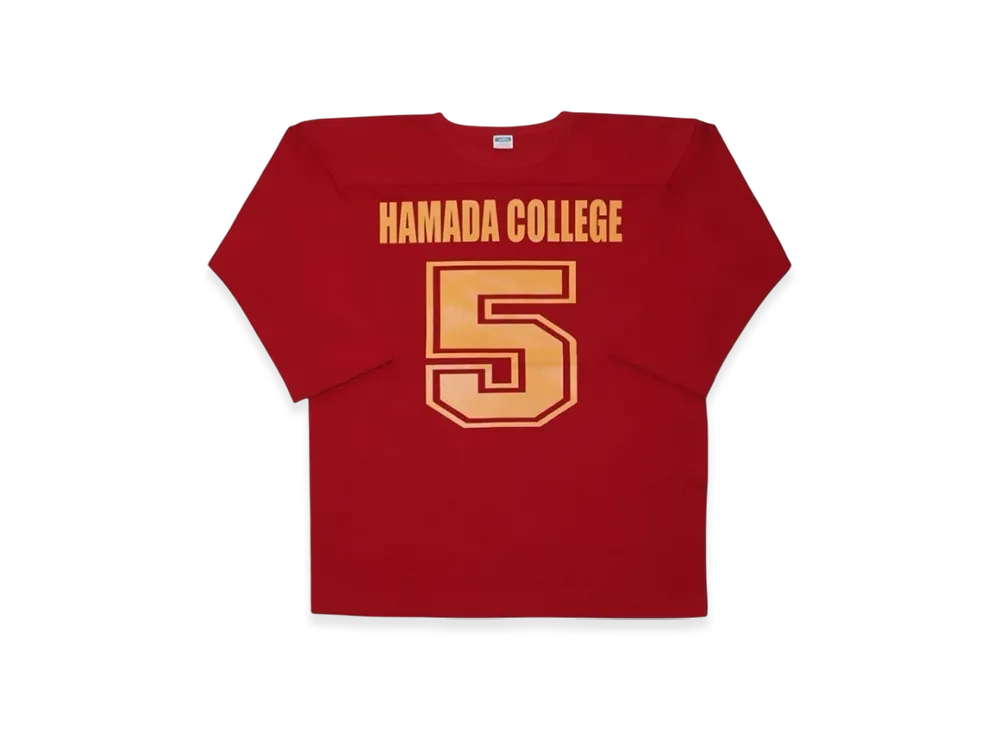 SAPEur x MASATOSHI HAMADA vol.9 Hamada College Football 3/4 Sleeve Tee "Red"