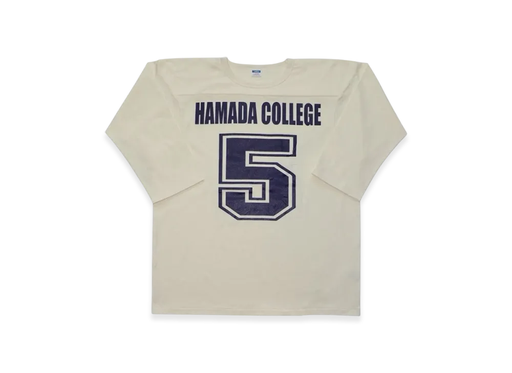 SAPEur x MASATOSHI HAMADA vol.9 Hamada College Football 3/4 Sleeve Tee "White"