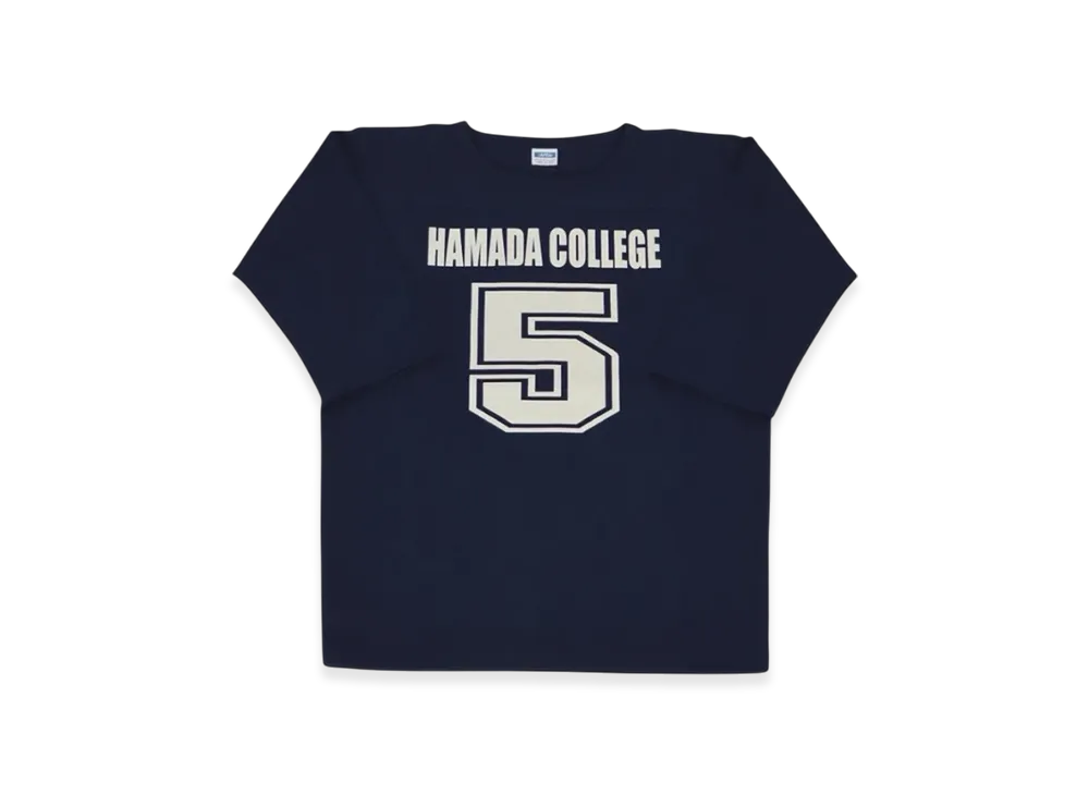 SAPEur x MASATOSHI HAMADA vol.9 Youth Hamada College Football 3/4 Sleeve Tee "Navy"