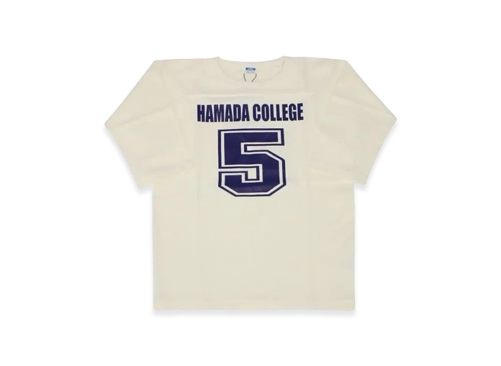 SAPEur x MASATOSHI HAMADA vol.9 Youth Hamada College Football 3/4 Sleeve Tee "White"