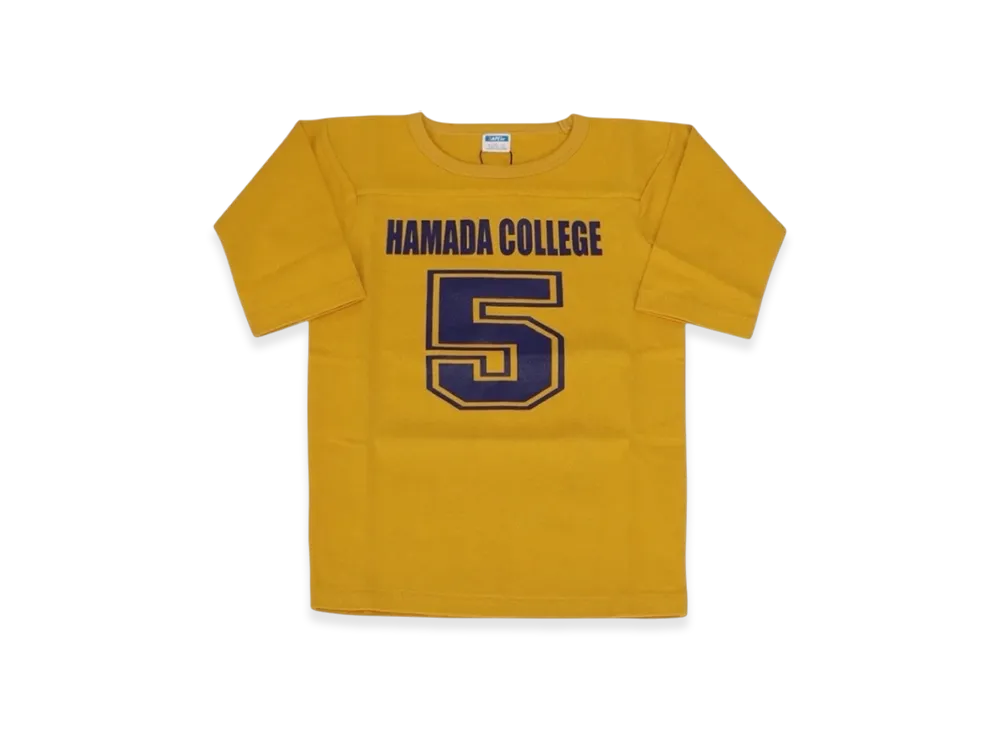 SAPEur x MASATOSHI HAMADA vol.9 Kid's Hamada College Football 3/4 Sleeve Tee "Mustard"