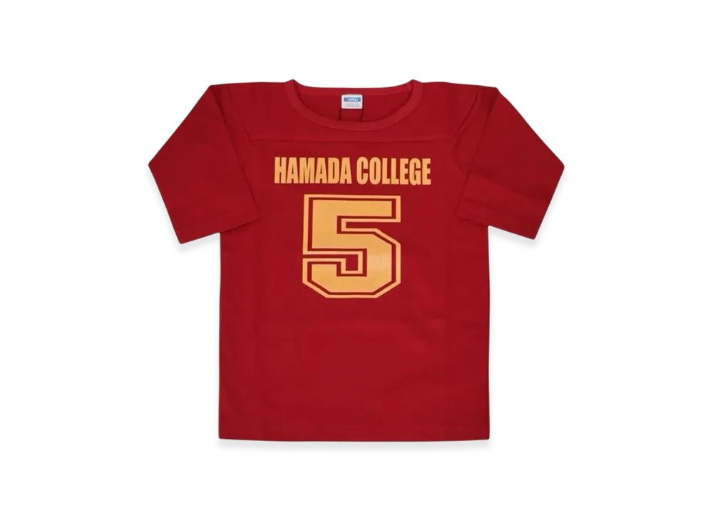 SAPEur x MASATOSHI HAMADA vol.9 Kid's Hamada College Football 3/4 Sleeve Tee "Red"