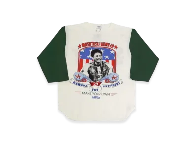 SAPEur x MASATOSHI HAMADA vol.9 Hamada For President 3/4 Sleeve "White Green"