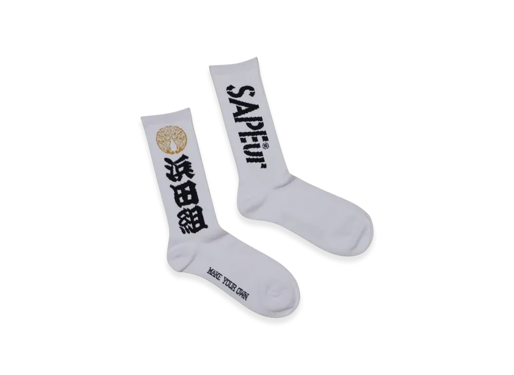SAPEur x MASATOSHI HAMADA vol.9 Logo Socks "White"