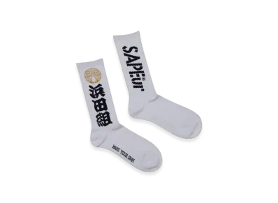 SAPEur x MASATOSHI HAMADA vol.9 Logo Socks "White"