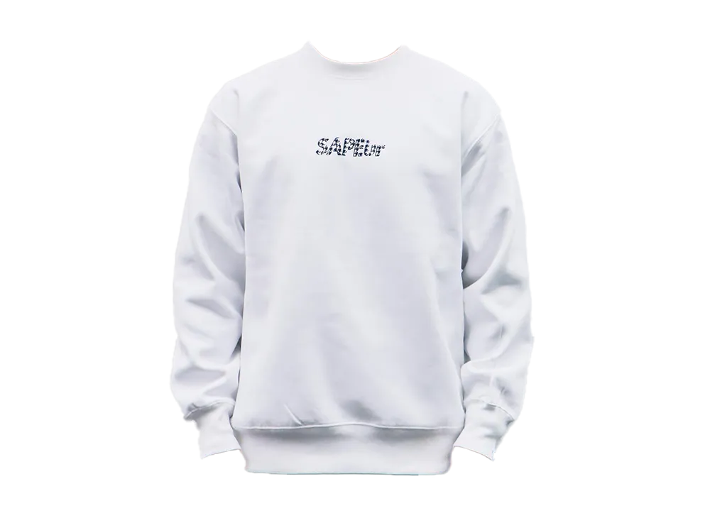 SAPEur Houndstooth L/S Tee "White"
