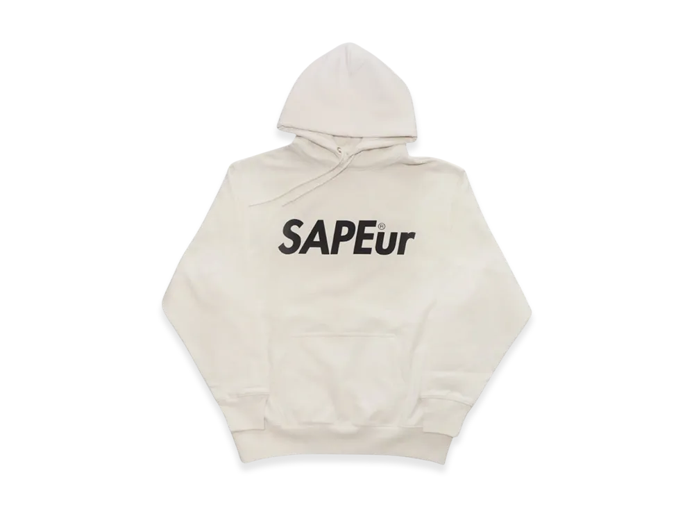 SAPEur Logo Sweat Hoodie "White"