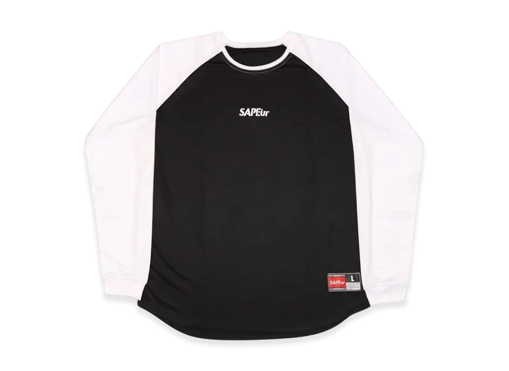 SAPEur Basic Raglan Sleeve L/S Tee "Black/White"