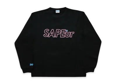 SAPEur Kid's Neon Logo L/S Tee "Black"