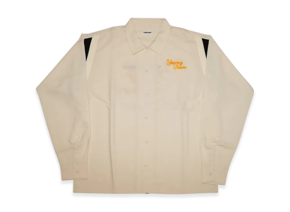 SAPEur Youngtimer Bowling Shirt "Cream/Yellow"