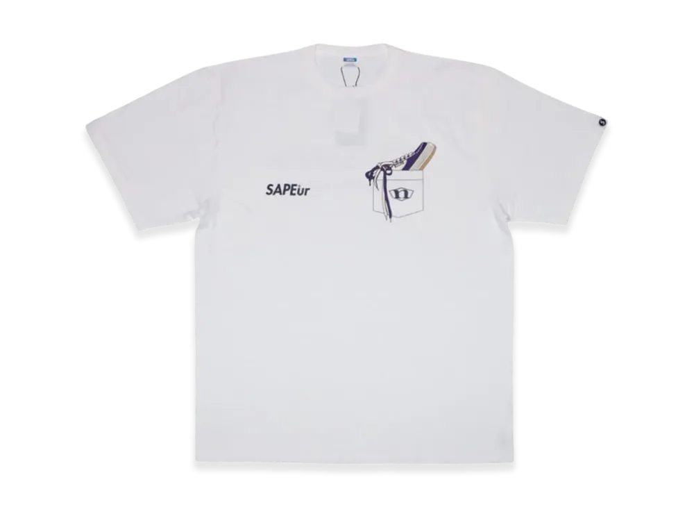 SAPEur x northwave Pocket S/S Tee "Purple/White"