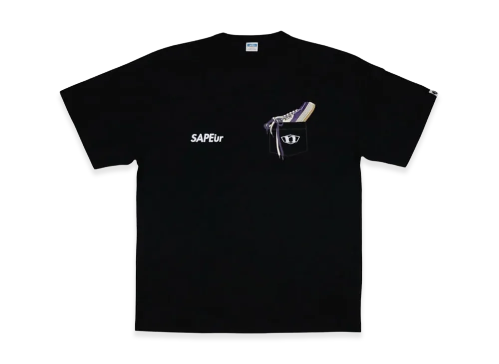 SAPEur x northwave Pocket S/S Tee "Purple/Black"