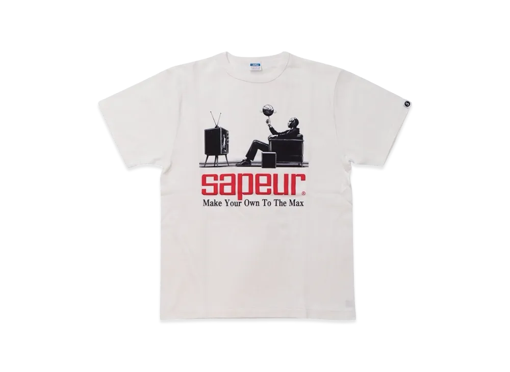 SAPEur Youth Watching The Game Tees/S Tee "White"