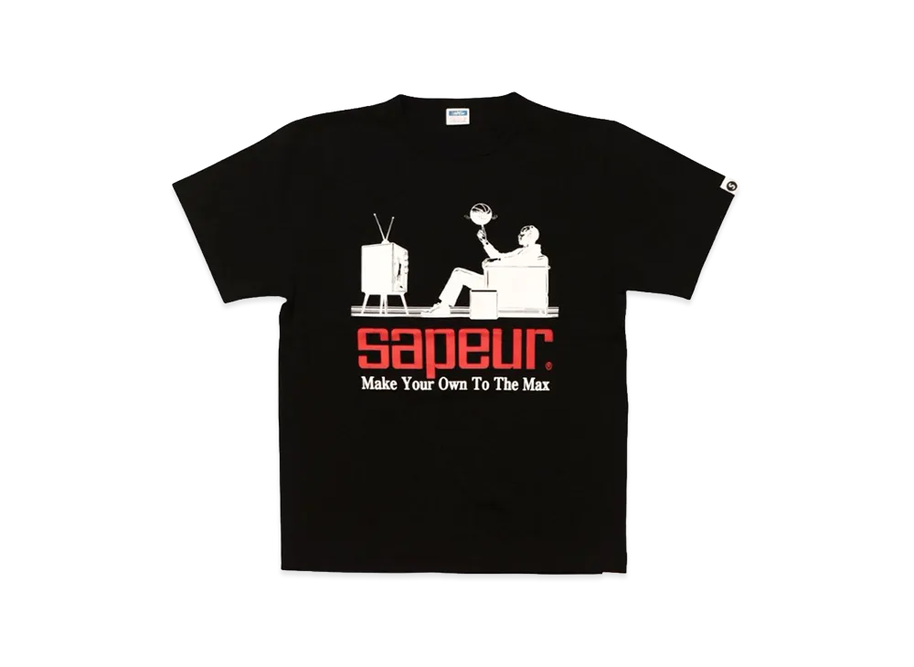 SAPEur Youth Watching The Game Tees/S Tee "Black"