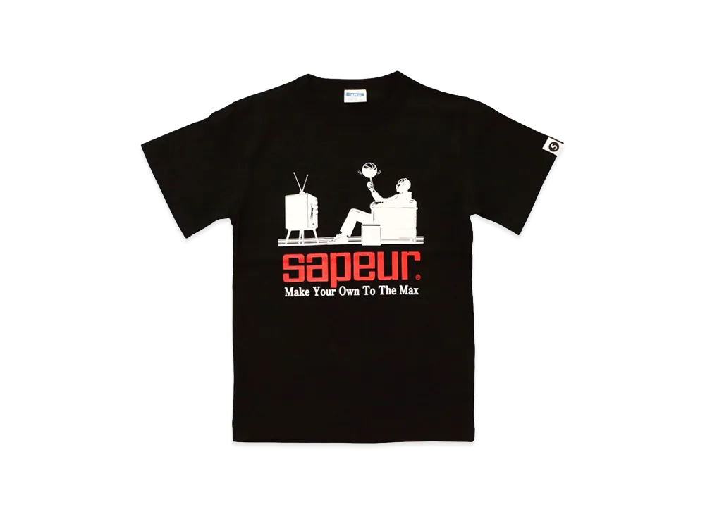 SAPEur Kid's Watching The Game Tees/S Tee "Black"