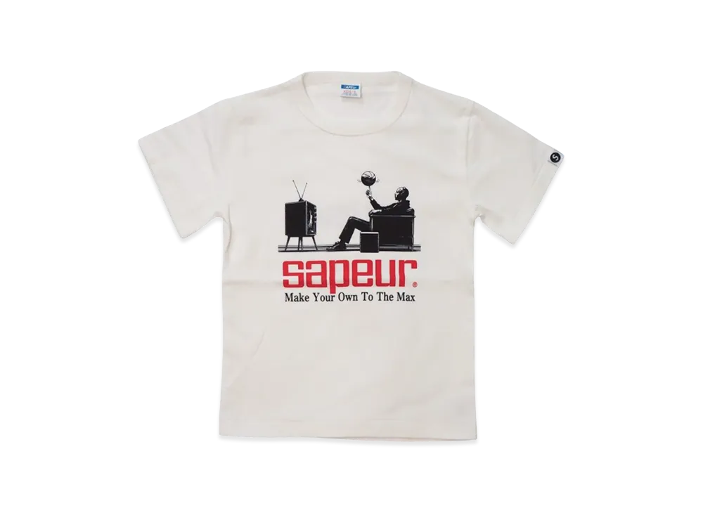 SAPEur Kid's Watching The Game Tees/S Tee "White"