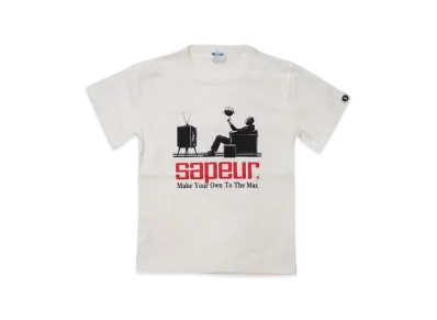 SAPEur Kid's Watching The Game Tees/S Tee "White"