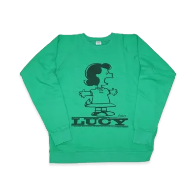 SAPEur x PEANUTS Vintage Crewneck Sweatshirt(Lucy) "Green"