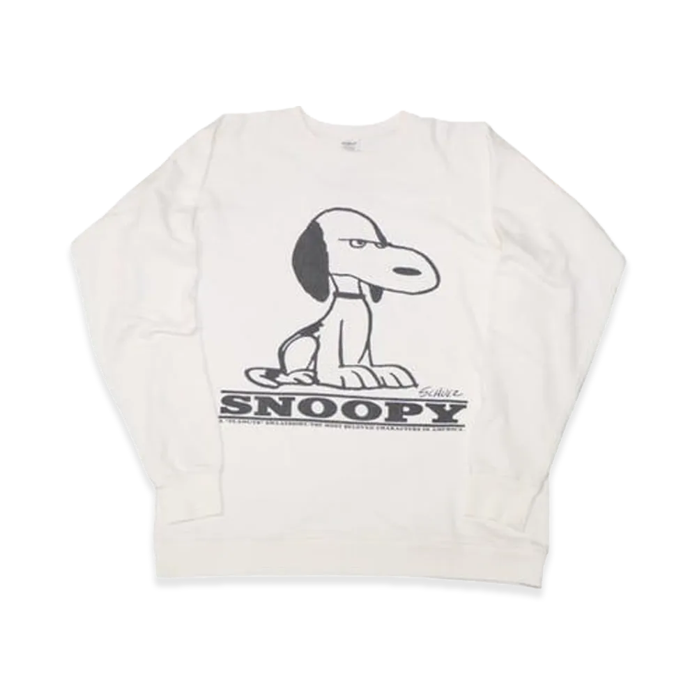 SAPEur x PEANUTS Vintage Crewneck Sweatshirt (Snoopy) "Off White"