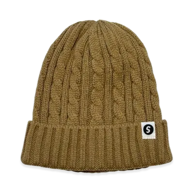 SAPEur Cable Knit Cap "Beige"