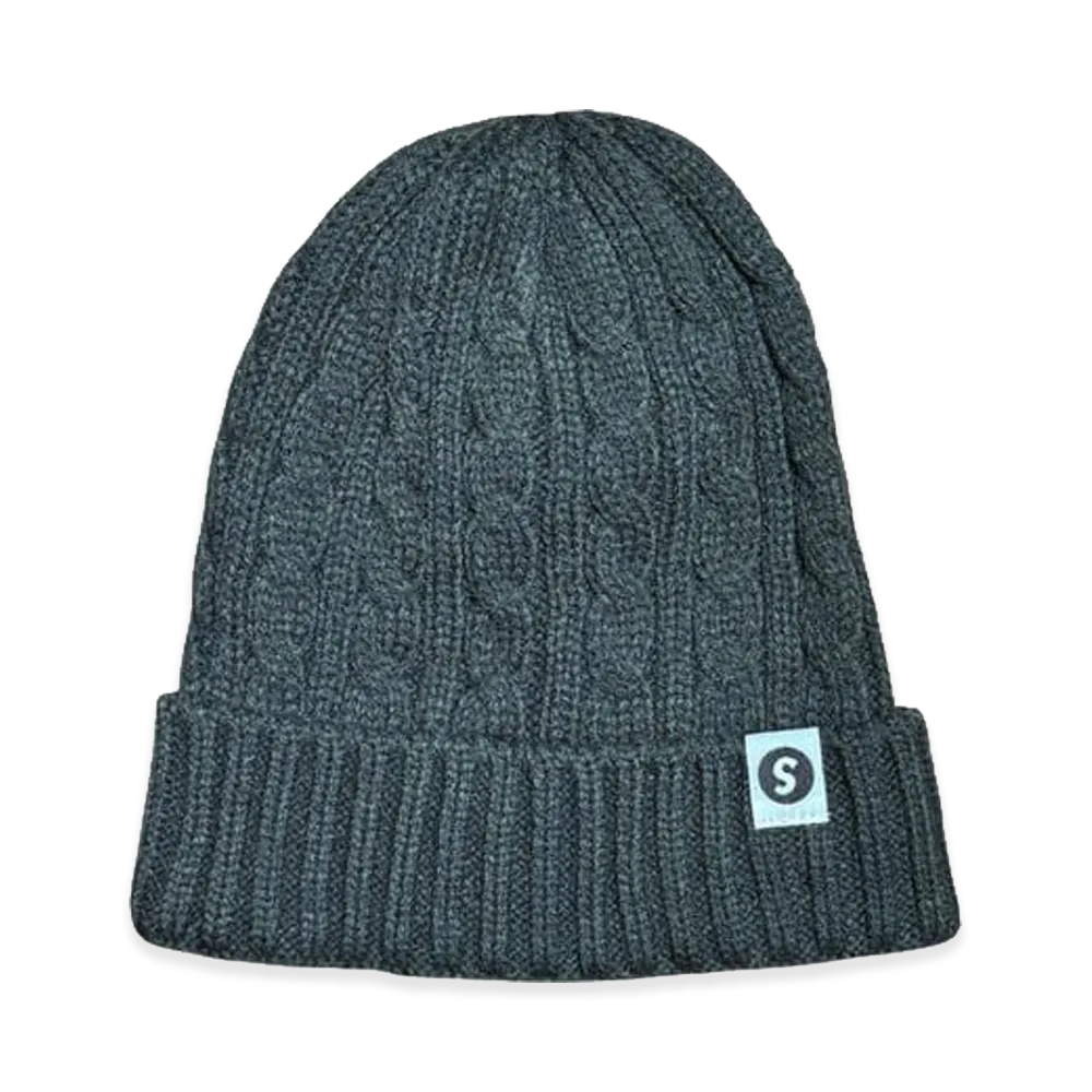 SAPEur Cable Knit Cap "Charcoal"