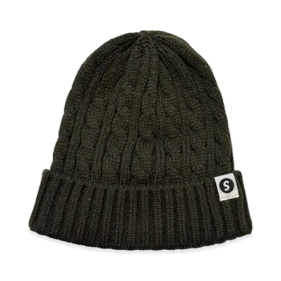 SAPEur Cable Knit Cap "Olive"