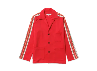 Sasquatchfabrix Lace Tape Track Lapel Jacket "Red"