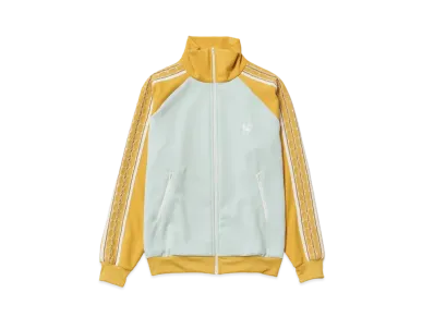 Sasquatchfabrix Lace Tape Track Jacket "Blue Steel X Apricot"