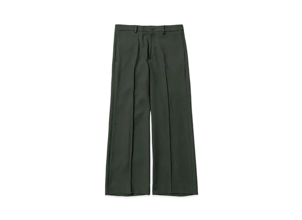 Sasquatchfabrix Semi Flare Silhouette Slacks "Dark Green"