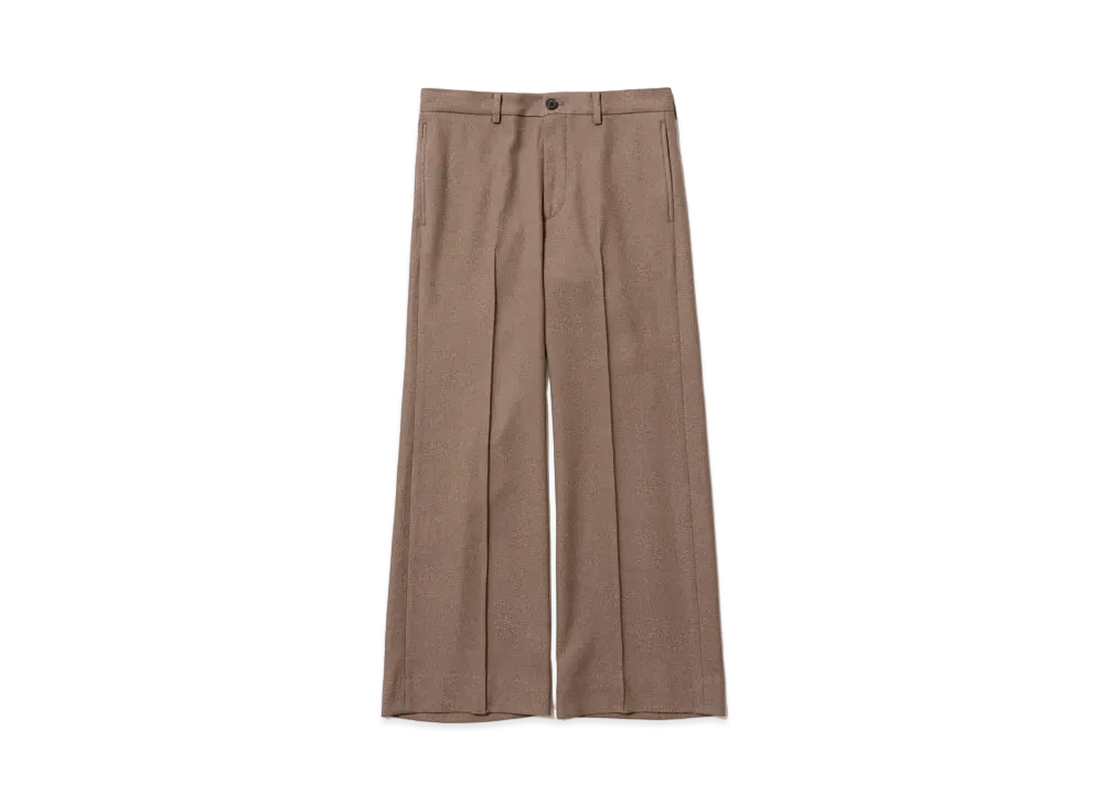 Sasquatchfabrix Semi Flare Silhouette Slacks "Light Brown"