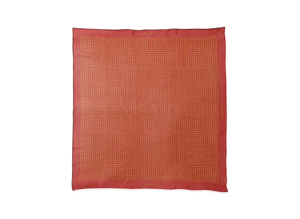 Sasquatchfabrix "Peaceful" Silk Scarf "Red"