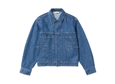 Sasquatchfabrix "Katharine Hamnett" Denim Jean Jacket "Indigo Blue"