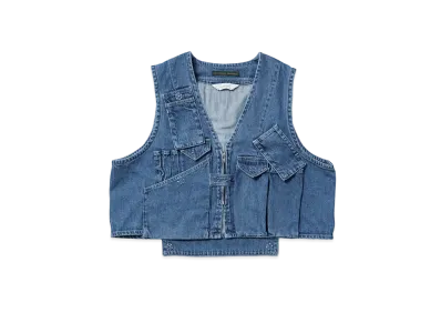 Sasquatchfabrix "Katharine Hamnett" Denim Vest "Indigo Blue"
