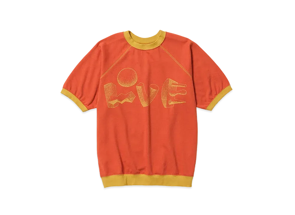 Sasquatchfabrix Polyhedron "Love" H/S Sweatshirt "Orange"