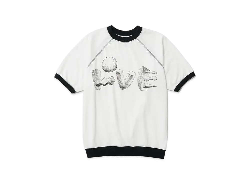 Sasquatchfabrix Polyhedron "Love" H/S Sweatshirt "White"