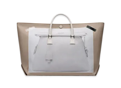 Maison Margiela 5AC Trompe Loeil Medium "White/Taupe"
