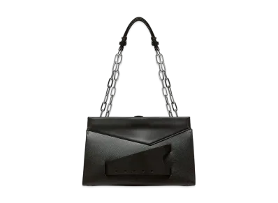 Maison Margiela Snatched Shoulder Clutch Bag Medium "Black"