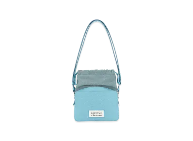 Maison Margiela Women's Light Blue Leather & Fabric 5AC Bucket Bag "Light Blue"