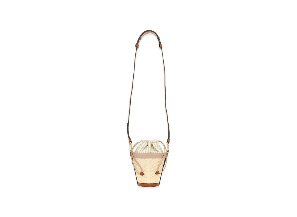 Maison Margiela Women's Bucket Bag In Straw "Beige"