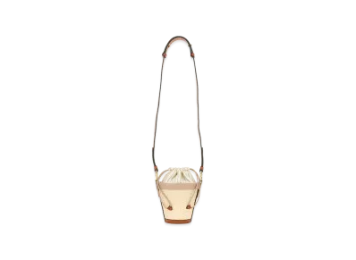 Maison Margiela Women's Bucket Bag In Straw "Beige"