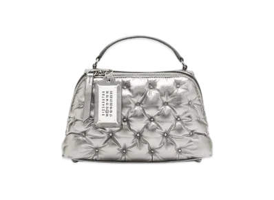 Maison Margiela Glam Slam Embroidered Trapezoid Bag "Metallic Gray"