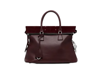 Maison Margiela Women's 5AC Soft Medium Shoulder Bag "Bordeaux"